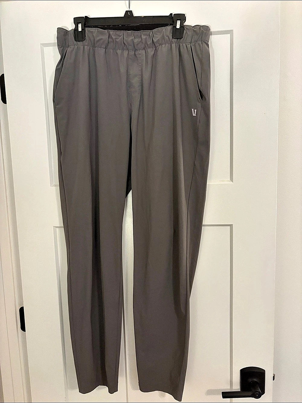 Vuori Meta Elastic Waist Pant Gray Track Pants Large